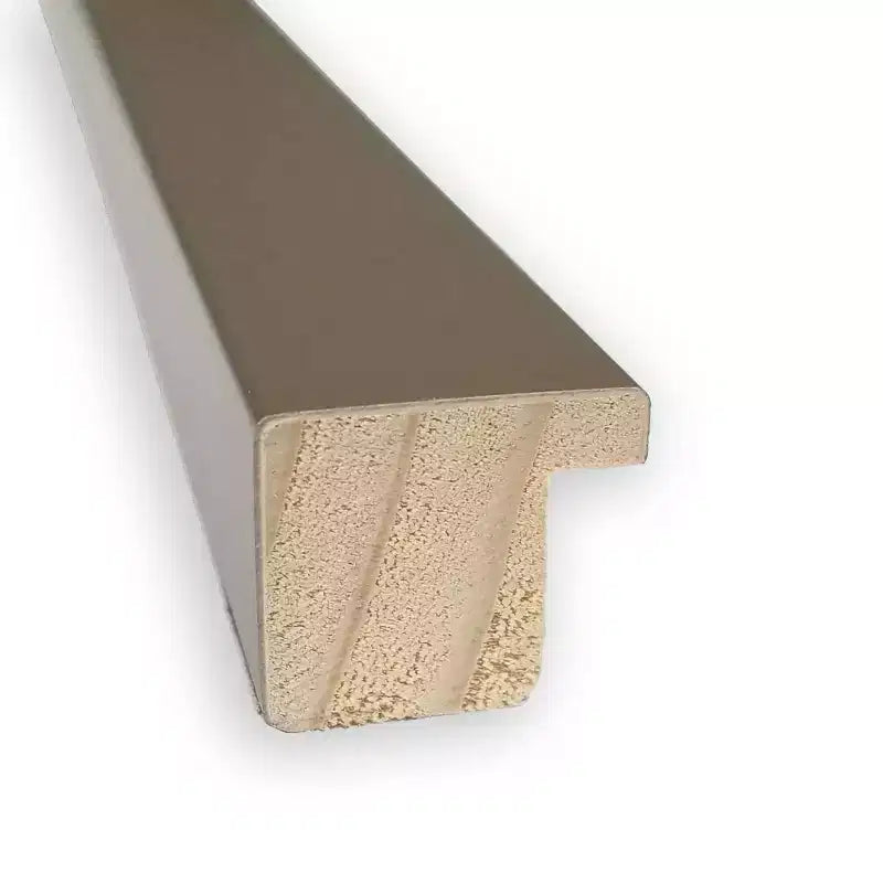 Miroir mural de salle de bain en bois Svelte gris argile non biseauté 30 po x 24 po