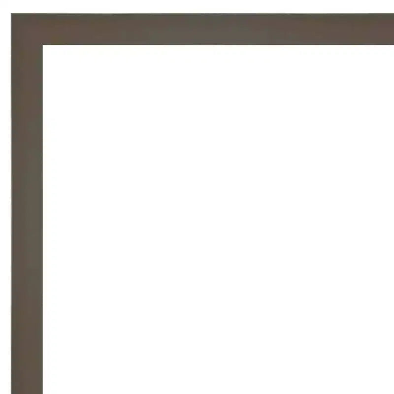Miroir mural de salle de bain en bois Svelte gris argile non biseauté 30 po x 24 po