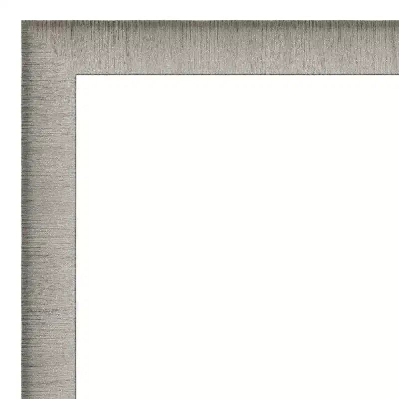 Miroir mural non biseauté 31" x 25", étain brossé, décor de vanité moderne