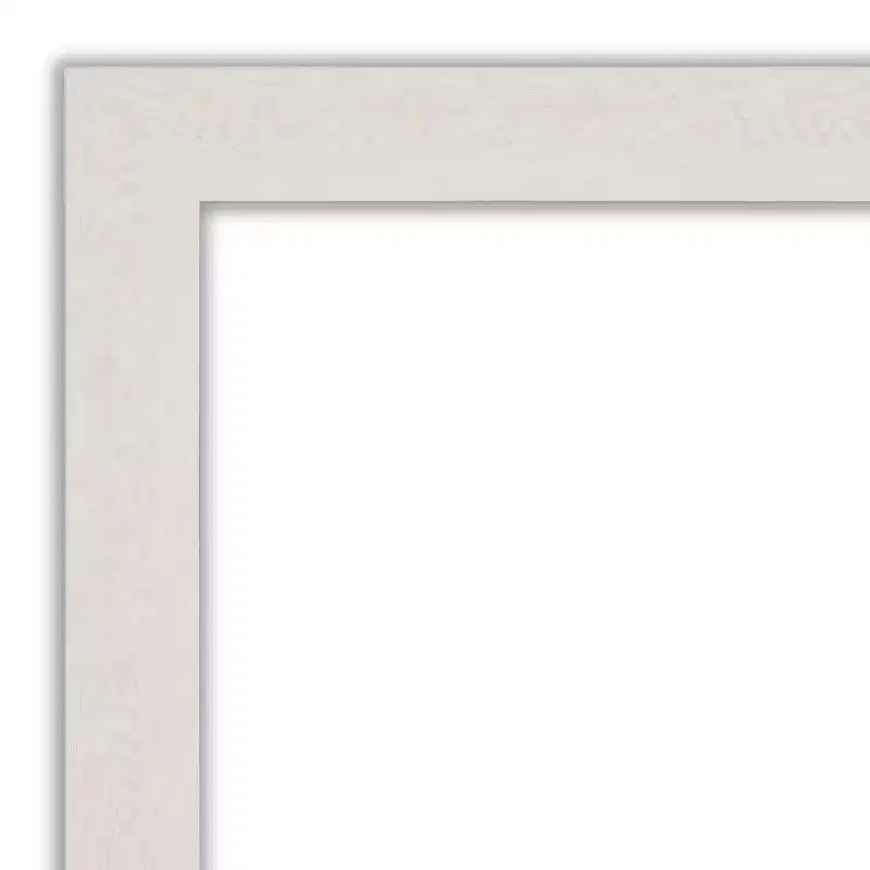 Miroir mural étroit blanc rustique en planches, non biseauté, pour salle de bain, 40" x 28" : Matériel de montage inclus