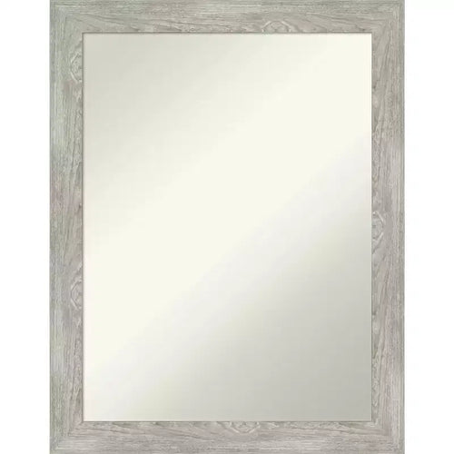 22" x 28" Non-Beveled Dove Narrow Wall Mirror for Bathroom Vanity - Amanti Art