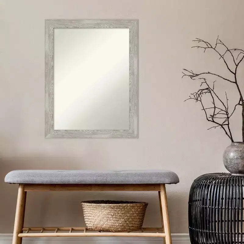 Miroir mural étroit de 56 x 71 cm non biseauté Dove pour meuble de salle de bain