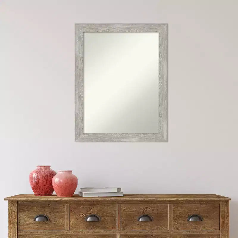 Miroir mural étroit de 56 x 71 cm non biseauté Dove pour meuble de salle de bain