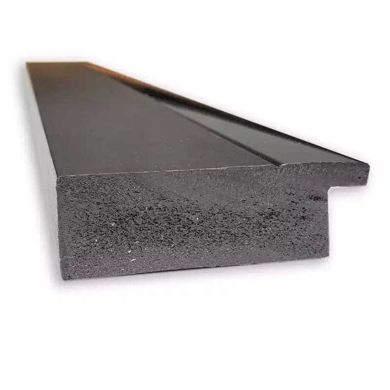Miroir mural de salle de bain noir tuxedo non biseauté 41" x 29" : rectangle moderne, cadre en polystyrène, fixation murale