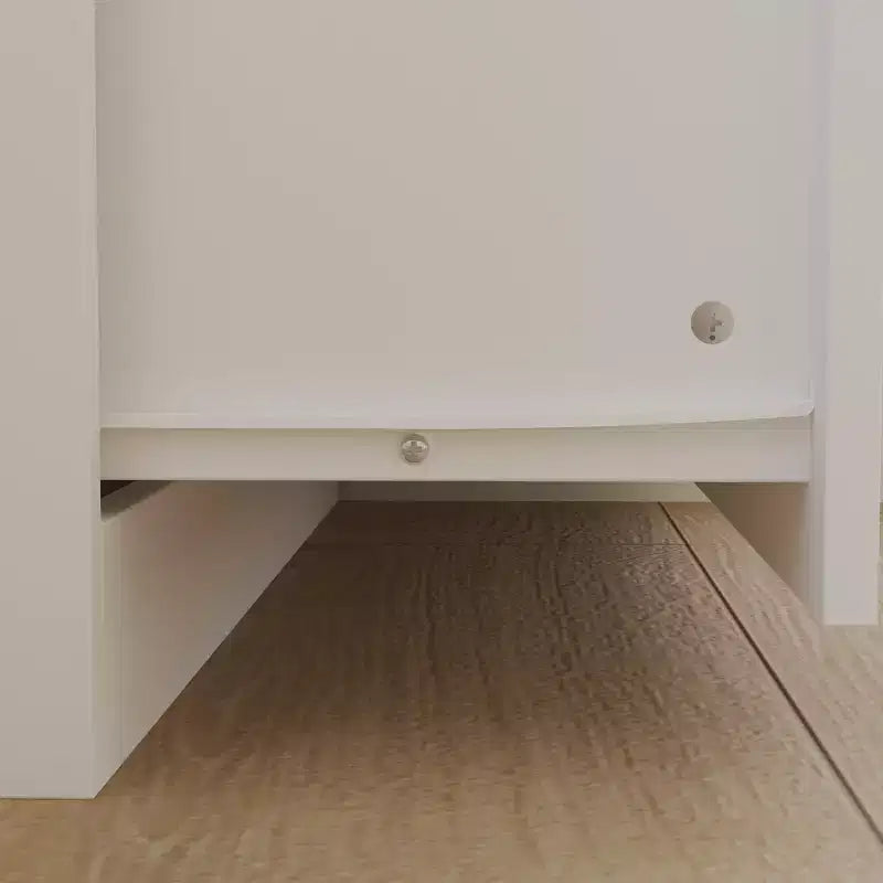 Organisateur de vêtements de garde-robe multi-rangements avec miroir et tringles de suspension