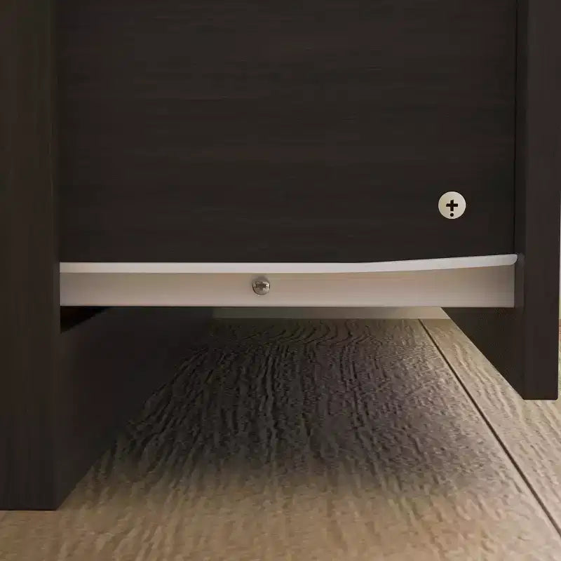 Organisateur de vêtements de garde-robe multi-rangements avec miroir et tringles de suspension