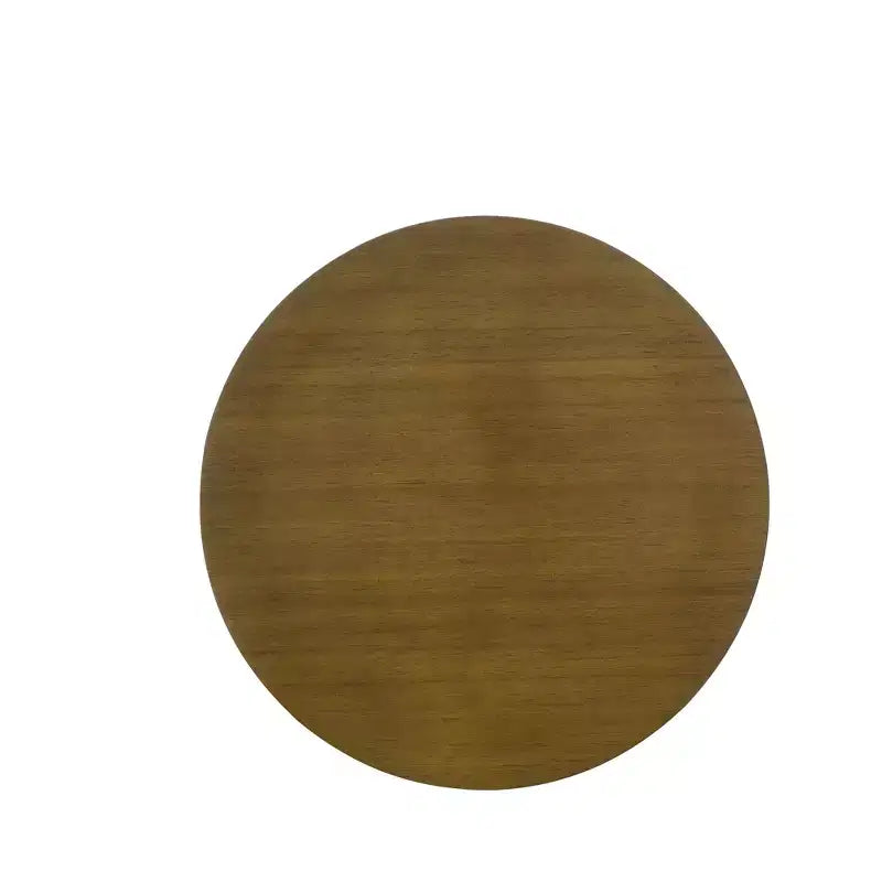 Table basse ronde en bois de 15,75 po
