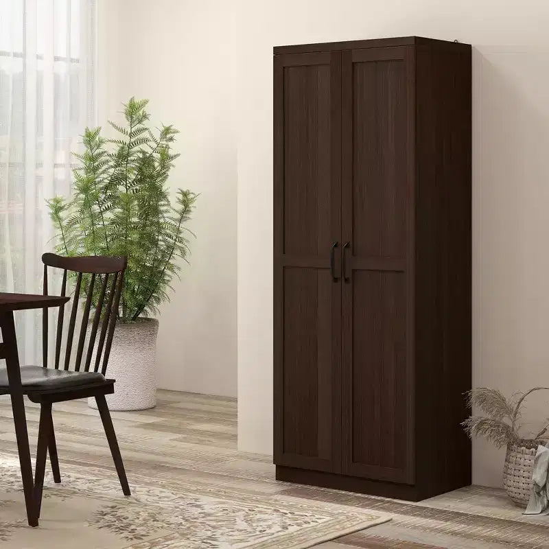 Garde-manger de cuisine, meuble de rangement autonome à 5 niveaux avec 2 étagères réglables pour salle à manger, salon