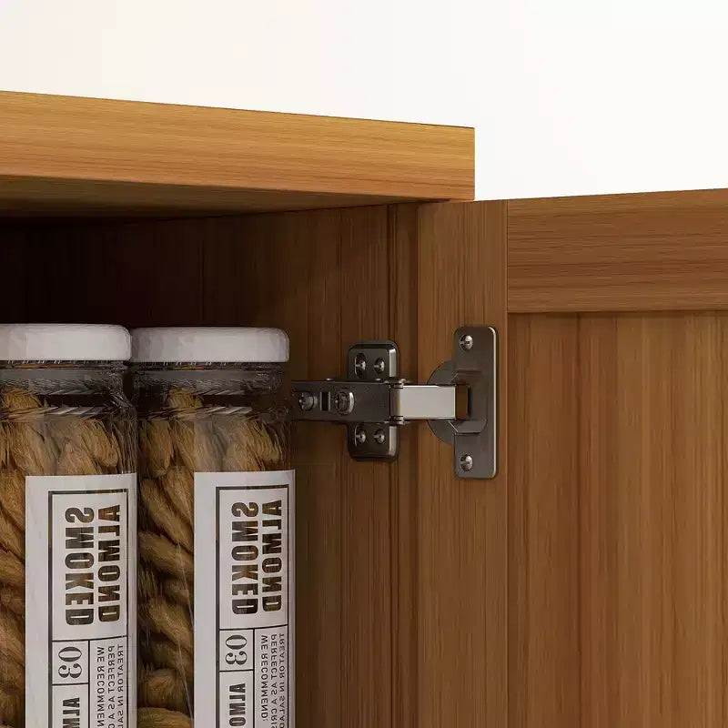 Garde-manger de cuisine, meuble de rangement autonome à 5 niveaux avec 2 étagères réglables pour salle à manger, salon