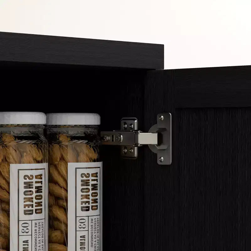 Garde-manger de cuisine, meuble de rangement autonome à 5 niveaux avec 2 étagères réglables pour salle à manger, salon