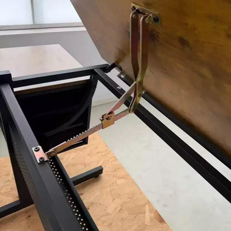 Table à Dessin Réglable en Hauteur avec Tabouret et 3 Tiroirs de Rangement, Noir