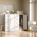 Armoire de rangement verticale en métal blanc à 4 tiroirs et 1 porte avec serrure de 132 cm, classeur en acier pour la maison, le bureau, l'école et le salon