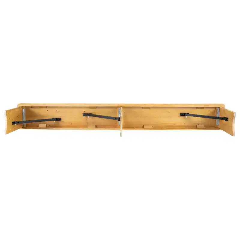 Banc pliant de style campagnard en pin massif 96 x 12