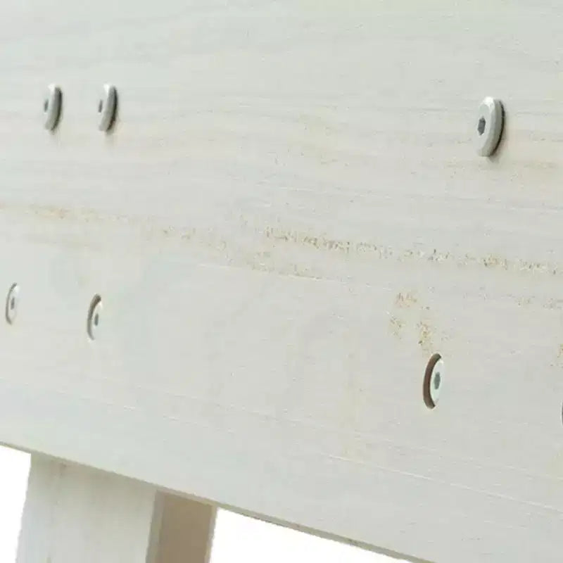 Lit Queen rustique avec tête de lit à planches, lit plateforme en bois massif