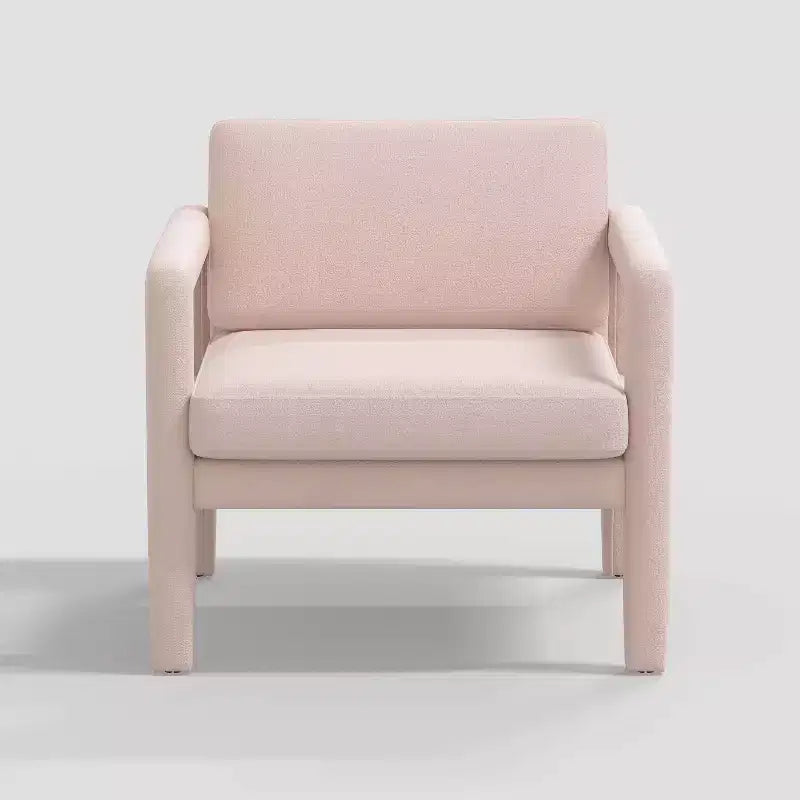 Fauteuil d'appoint sculptural entièrement rembourré