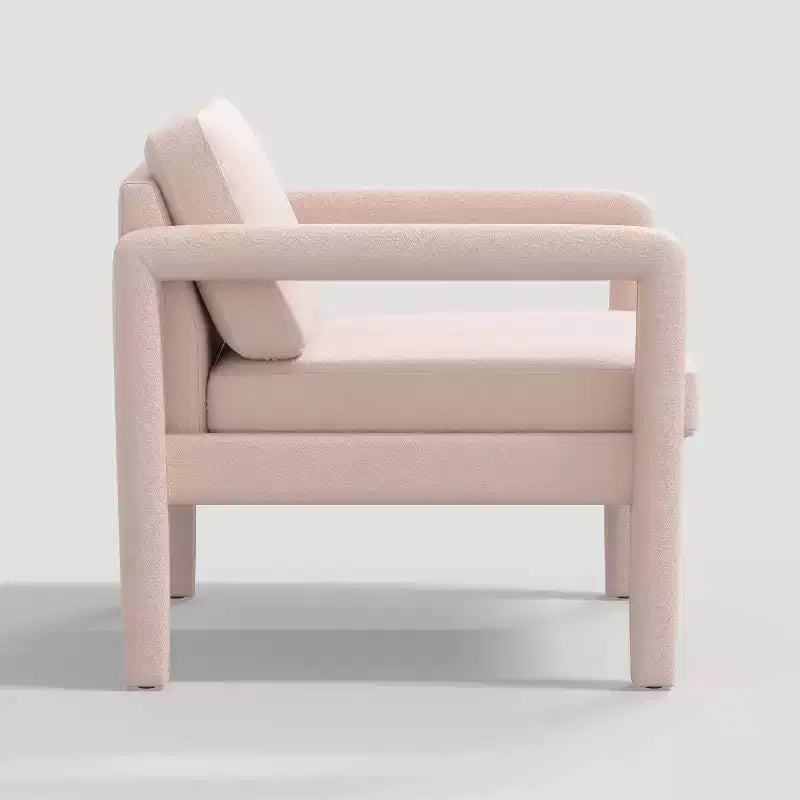 Fauteuil d'appoint sculptural entièrement rembourré