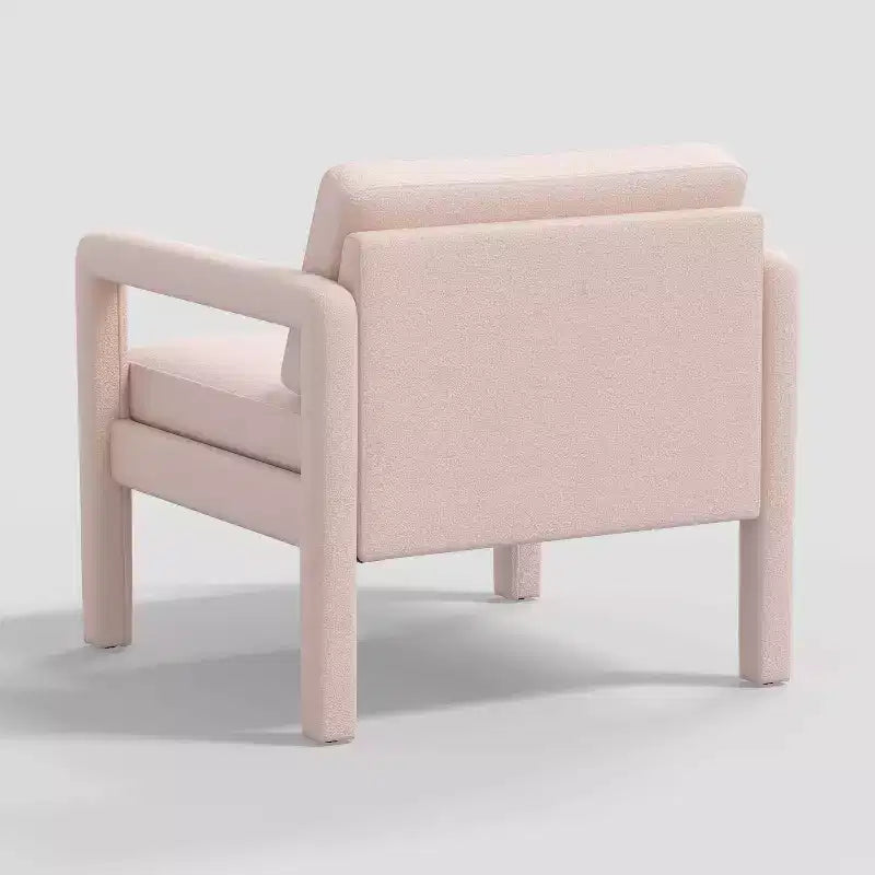 Fauteuil d'appoint sculptural entièrement rembourré